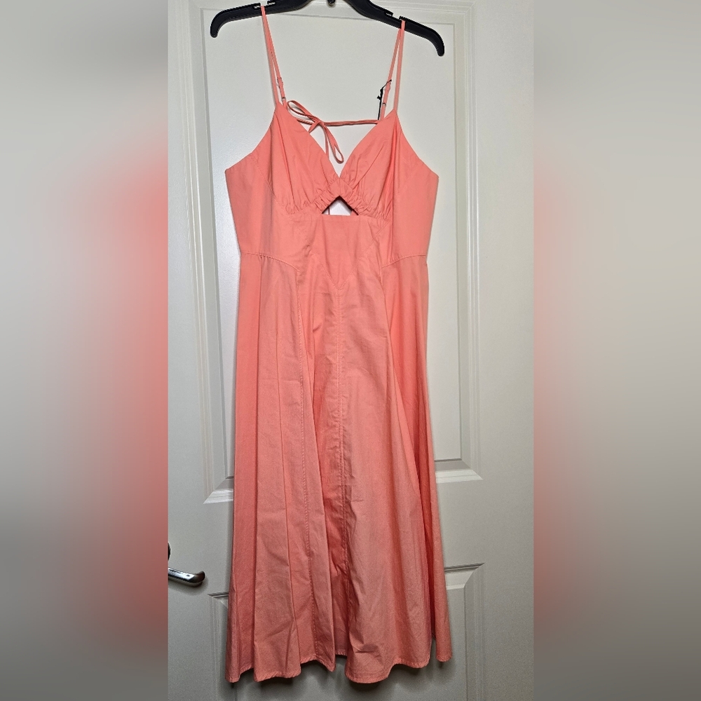 ASTR Lindey Dress Tangerine Size L